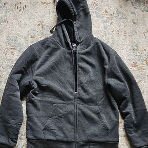 JVINI Plush Black Fleece Jacket